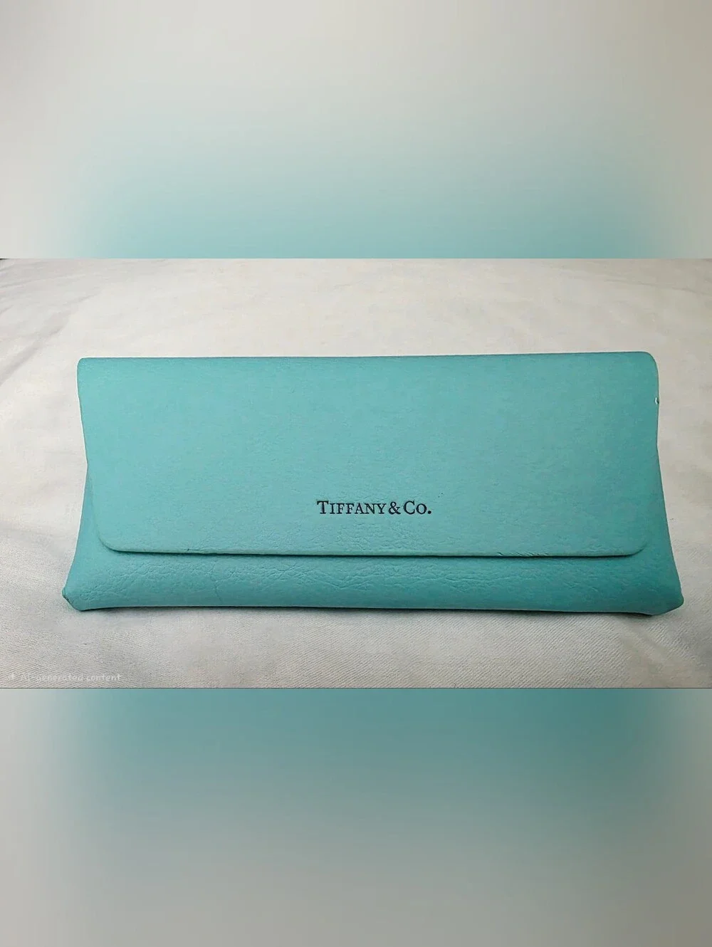 Tiffany & Co. Signature Blue Leather Eyewear Case and Silky Lens Cleaning Cloth